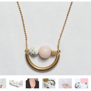 DIY Half Moon Necklace Kit